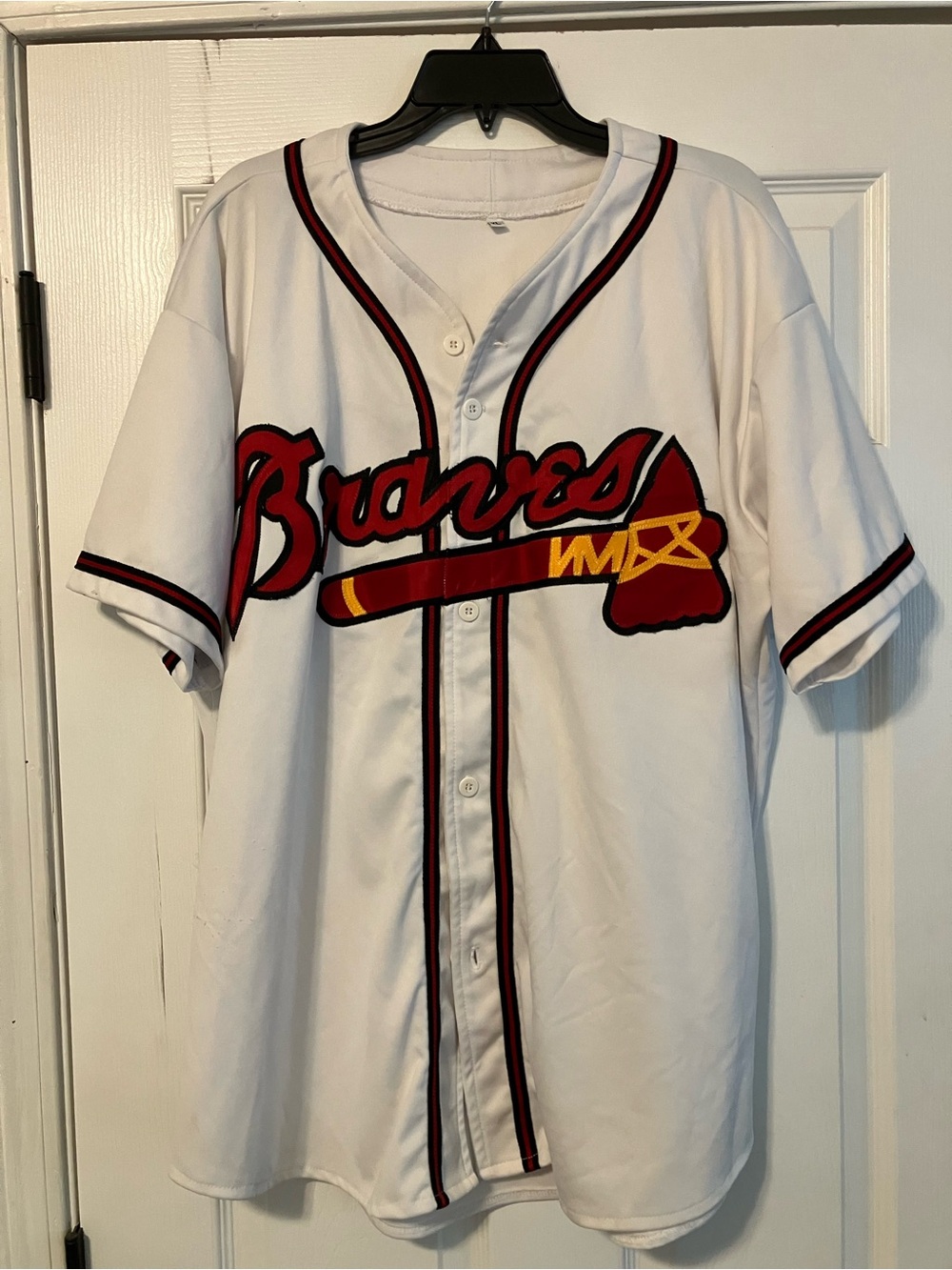 Atlanta Braves MLB #14 Baseball Home White Jersey Men’s Size XL